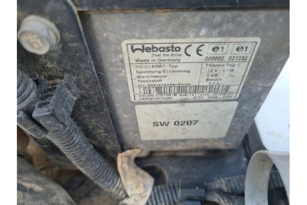 VW T5 2 0 PETROL webasto parking heater 7H0819008J Catalog number of the part VW T5 2 0 BENZYNA webasto ogrzewanie postojowe 7H0