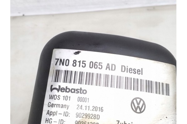2017 Seat Alhambra Mk2 Parking heater Webasto 7N0815065AD Quality of parts according to GVO O original with manufacturer s logo 