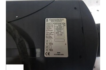 WEBASTO PARKING HEATER EBERSPACHER D4S 3 5 KW MAN TGA TGX TGS TGL TGM Catalog number of the part WEBASTO OGRZEWANIE POSTOJOWE EB