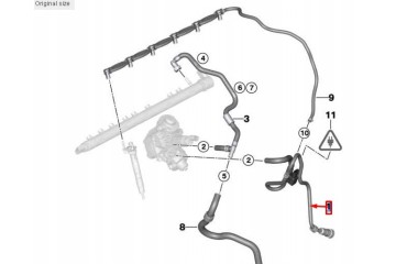 Tubería de combustible BMW X5 E70 13537808099
