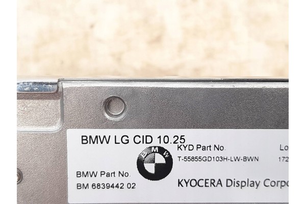Display Monitor Screen 10 25 BMW 7 G11 G12 Catalog number of the part 6801300 6839442