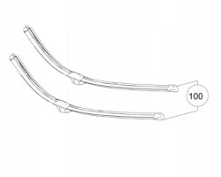Original front wipers Mercedes Benz A1668207800