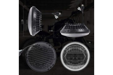 LED lamp headlights Wrangler 300W x 2 Catalog number of the part 7 REFLEKTOR LAMPA LED PRZEDNIA MOTOCYKL 300W x 2