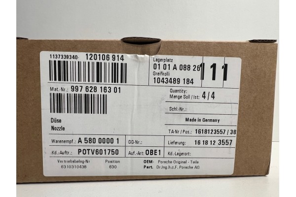 Nuevo Lavaparabrisas Cromado Completo Derecho/Izquierdo Porsche 911 99