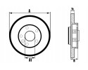 Brake discs REAR Renault SCENIC III 2008 Part manufacturer ATM Mikoda