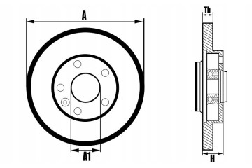 Brake discs REAR Renault SCENIC III 2008 Part manufacturer ATM Mikoda