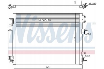 AIR CONDITIONING COOLER NISSENS 940706 Catalog number of the original CHRYSLER 68085784AA CHRYSLER K68085784AA DODGE 68085784AA 