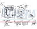 AIR CONDITIONING COMPRESSOR NISSENS 89312 Product weight with unit packaging 11 kg