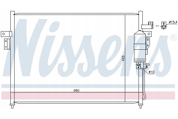 AIR CONDITIONING COOLER NISSENS 940445 Car type cargo vans passenger cars