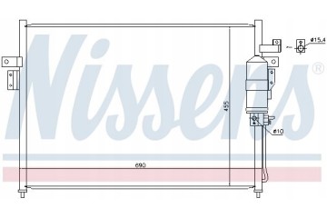 AIR CONDITIONING COOLER NISSENS 940445 Car type cargo vans passenger cars