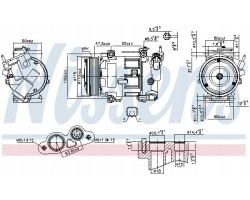AIR CONDITIONING COMPRESSOR NISSENS 890606