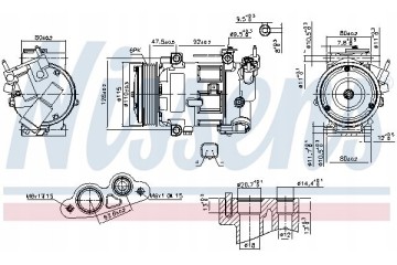 AIR CONDITIONING COMPRESSOR NISSENS 890606