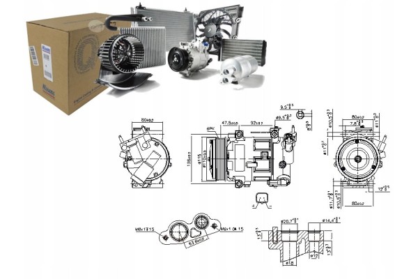 AIR CONDITIONING COMPRESSOR NISSENS 890606 Part manufacturer Nissens