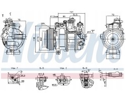 AIR CONDITIONING COMPRESSOR NISSENS 890919