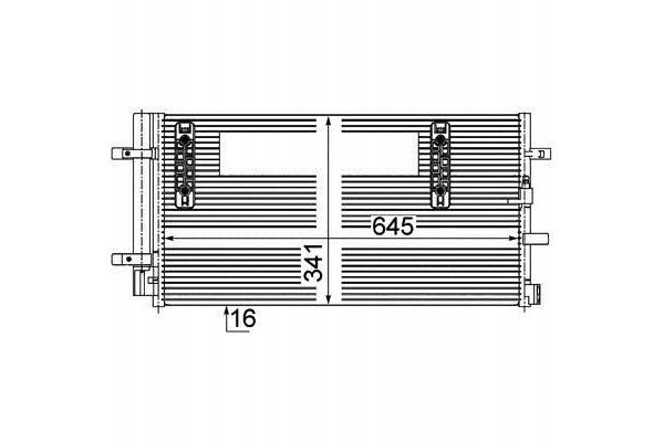 Mahle AC 457 000P Condensador de aire acondicionado
