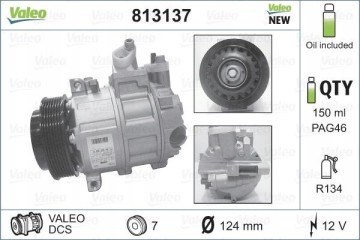 VALEO 813137 air conditioning compressor Catalog number of the part 813137