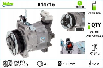 Compressor air conditioning VALEO 814715 Catalog number of substitutes ACAUTO AC 01ZX059 ACAUTO AC 03XX13 ACAUTO AC 04ZX07 ACAUT