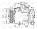 COMPRESSOR AIR CONDITIONING COMPRESSOR 32225 NRF SEAT Part manufacturer NRF