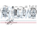 Compresor de aire acondicionado Nissens 89481