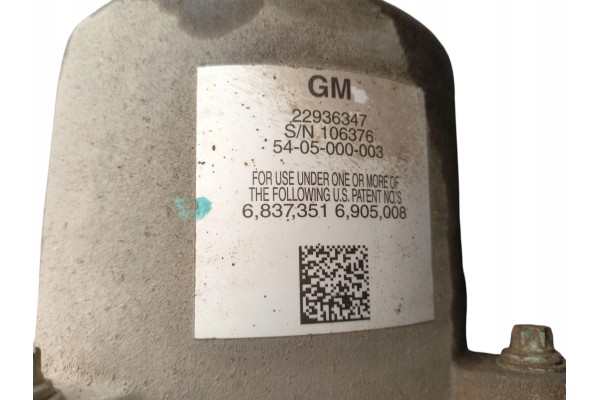 DIFFERENTIAL BRIDGE REAR OPEL MOCHA A X 1 4 T 140KM 22936347 Part manufacturer Opel OE