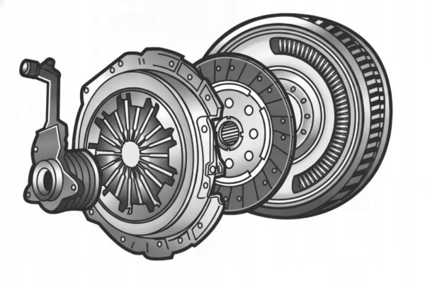 CLUTCH SET DISC FLYWHEEL SCREW PRESSURE