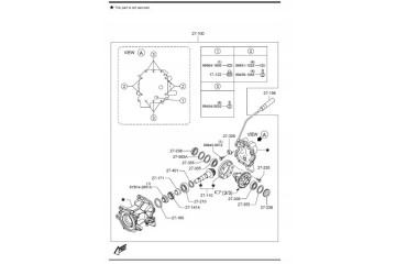 DIFFERENTIAL BRIDGE REAR MAZDA CX 9 TC NEW OE Catalog number of the part 27 020A