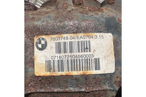 BMW F20 F30 F31 F32 F36 Differential rear 3 15 differential 7603748 Catalog number of the part 7603748