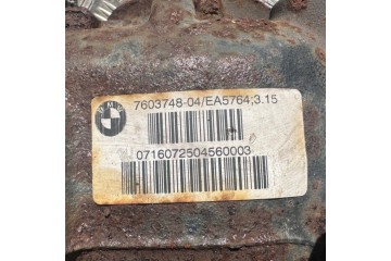 BMW F20 F30 F31 F32 F36 Differential rear 3 15 differential 7603748 Catalog number of the part 7603748