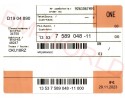 new OE injector 13537589048 BMW N43 N53 with ASO Packaging status original
