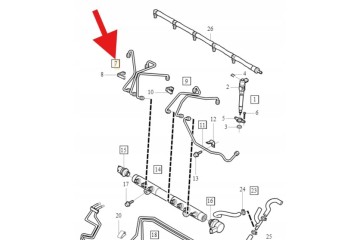 FUEL LINES 2 4 D5 VOLVO V70 S60 XC90 S40 C30 V50 2006 OE 31272620 Part manufacturer Volvo OE
