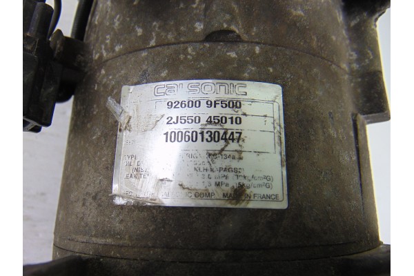 2J55045010 COMPRESOR AIRE ACONDICIONADO NISSAN ALMERA TINO (V10M) Básico 2000 2J55045010 193652 NISSAN - 3