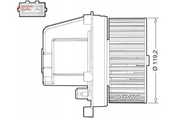 DENSO VOLVO BLOWER Product weight with unit packaging 4 kg