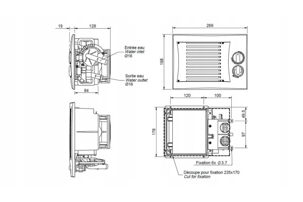 Water heater Arizona LN 12V 2 8kW quiet and efficient Catalog number of the part 01200303
