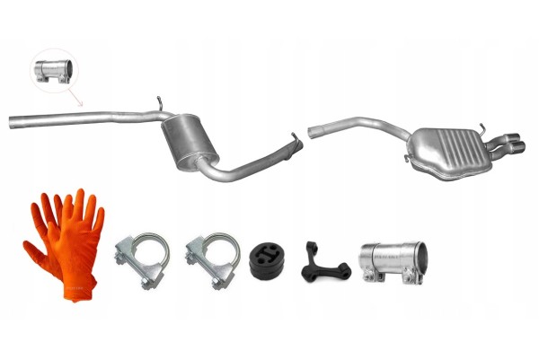 AUDI A4 B7 1 9 2 0 TDi 2004 2008 SEDAN KOMBI CENTER END SILENCER