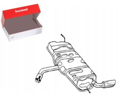 EXHAUST SILENCER REAR AUDI A3 1 6 05 03 08 12 BOSAL