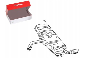 EXHAUST SILENCER REAR AUDI A3 1 6 05 03 08 12 BOSAL