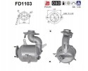 FD1103 PARTICULATE FILTER DPF TOYOTA 1 4D 4D AURIS COROLLA EURO 5 Catalog number of the part FD1103