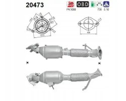 CATALYST EURO EMISSION 5 20473 AS FORD