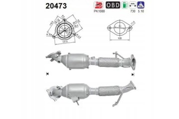 CATALYST EURO EMISSION 5 20473 AS FORD Packaging status original