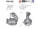 PARTICULATE FILTER FAP DPF FD1103 AS TOYOTA Packaging status original