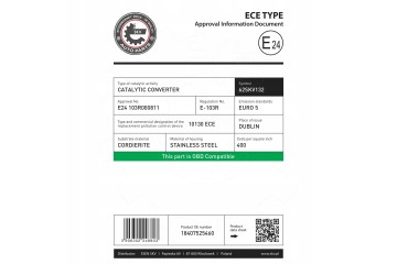 SKV Catalyst 62SKV132 BMW 1 3 18407525460 Version European