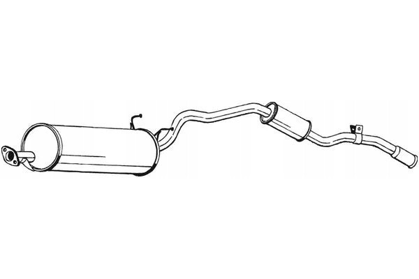 Bosal 286 233 End silencer Catalog number of the part 286 233