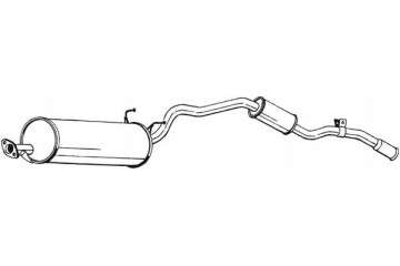 Bosal 286 233 End silencer Catalog number of the part 286 233