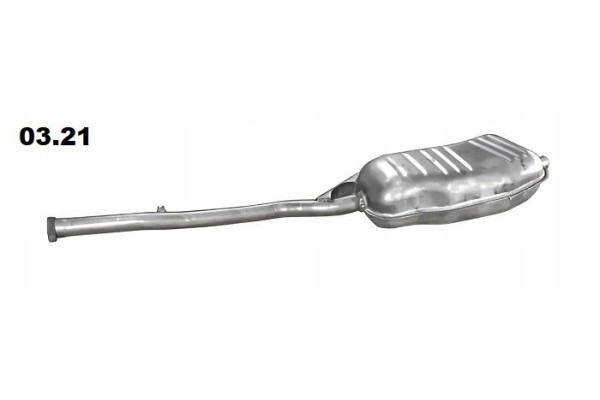 End muffler BMW 3 E36 1 8 1990 2000 Polmo 03 21