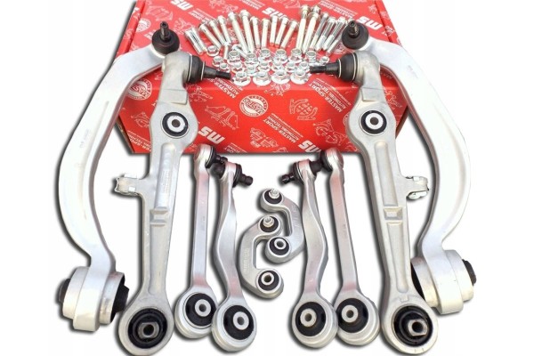 Set of Control Arms 8x Suspension Control Arm Front For Audi A4 B7 2004 2008