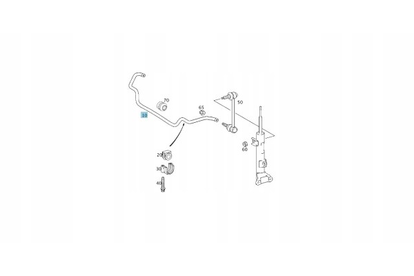 ORG STABILIZER BAR FRONT MERCEDES C W203 Catalog number of the part A2033234265
