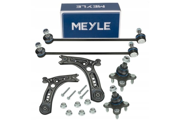 SET OF CONTROL ARMS CONNECTORS FRONT AUDI A3 LEON OCTAVIA 3 GOLF 7 8 MEYLE SCREWS