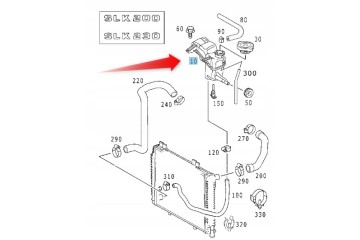WATER EXPANSION TANK MERCEDES OE A1705000649 Version European