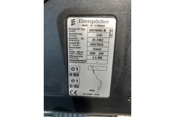 WEBASTO PARKING HEATER AIRTRONIC M D4S 40W 24V 3 5KW EBERSPACHER Catalog number of the part AIRTRONIC M D4S 40W 24V