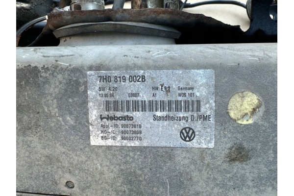 VW T5 WEBASTO PARKING RULING AIRTOP 7H0819002B SET Catalog number of the part 7H0819002B